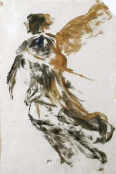 1475pinakes | Αρχάγγελος με σάλπιγγα | ελαιογραφία - 1893-1900 - 46Χ31 
 |  Νικόλαος Γύζης