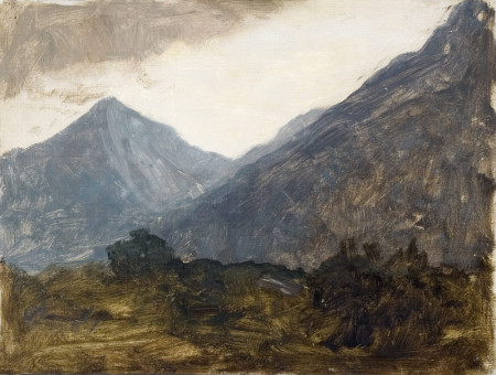 1534pinakes | Ορεινό τοπίο | ελαιογραφία - 1885 - 26Χ35 
 |  Νικόλαος Γύζης