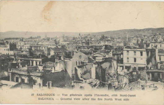 1852kart | Άποψη του βορειοδυτικού τμήματος της πόλης | Πυρκαγιά | T071/020
 |  Edit. CH. Collan