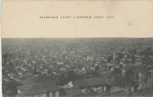 198kart | Πανοραμική άποψη της Θεσσαλονίκης πριν από την πυρκαϊά του 1917. | Γενικές Απόψεις | T006/014
 |  Ed. Le Deley