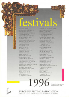 2191afises | FESTIVALS [ΑΦΙΣΑ] | ΔΙΑΦΟΡΑ | ΕΓΧΡ.;70Χ50 ΕΚ. - COMPREHENSIVE PROGRAMMES AVAILABLE IN - MARCH 1996.
 |  EUROPEAN FESTIVALS ASSOCIATION