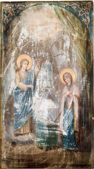 Φωτογραφίες | 145 | 2286bizantines | Ο Ευαγγελισμός της Θεοτόκου | 25.5x46 - 1901 -
 |  Μοναχός Αβέρχιος