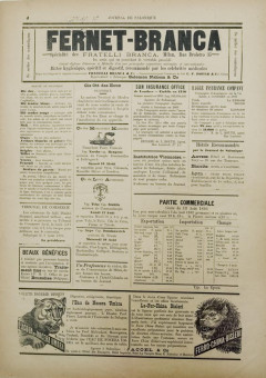2356e | Journal de Salonique - 13.08.1896, Νο. 76 - Σελίδα 4 | Journal de Salonique | Γαλλόφωνη,εβραϊκή εφημερίδα, που εκδίδονταν στη Θεσσαλονίκη την περίοδο 1895 -1911 - Τετρασέλιδη, (0,33 Χ 0,46 εκ.) - 
 | 1
