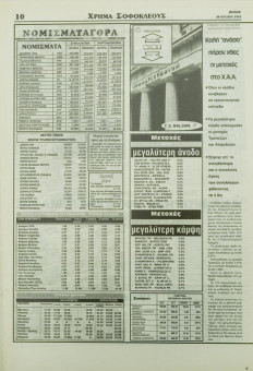 2382e | BONUS - 28.07.1994, αρ. 64 - Σελίδα 10 | BONUS | Ημερήσια εφημερίδα της Θεσσαλονίκης που εκδίδονταν την περίοδο 1994-2000 - 32 σελίδες (0,29 Χ 0,42 εκ.) - 
 | 1