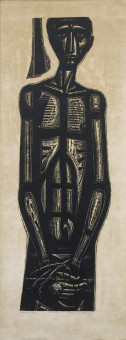 277pinakes | Σκλάβος Α | ξυλογραφία - 1967 - 114Χ43 
 |  Τάσσος Αλεβίζος