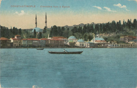 3010kart | Άποψη της συνοικίας Εγιούμπ. Επιχρωματισμένη | Κωνσταντινούπολη | T119/010
