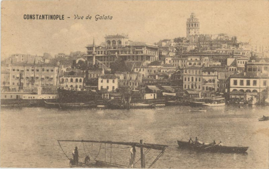 3071kart | Άποψη από το λιμάνι του Γαλατά. | Κωνσταντινούπολη | T121/019
