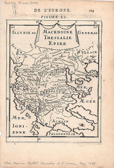 Χάρτες  |  | Χάρτες |  Παρίσι, 1686, 14 Χ 10 εκ. Α.Κ.Ζ. 1402 |  Mallet Alain Manesson