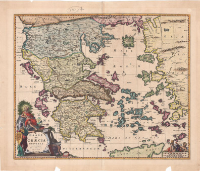    |   | Χάρτες |  Amsterdam, 1682, Χαλκογραφία, 54 Χ 43 εκ., ed. J. Janssonius. Van Wawsberge., Α.Κ.Ζ. 2396 |  Frederick de Wit