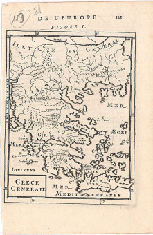    |   | Χάρτες |  Paris, 1683, Χαλκογραφία, 12 Χ 16 εκ., Α.Κ.Ζ. 1401 |  Alain Manesson, Mallet