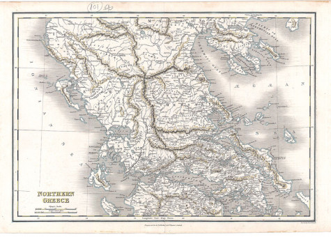  Χάρτης της Βορείου Ελλάδας  |  Χάρτης της Βορείου Ελλάδας | Χάρτες |  Oxford, 1830, 37 Χ 25,5 εκ., ed. J. Vincent (εκδότης), Χωρίς Αριθμό Καταλόγου Ζαχαράκη |  J. Vincent (χαράκτης)