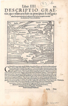    |   | Χάρτες |  Basle, 1544 -1628, Ξυλογραφία, 13,5 Χ 12,5 εκ., Α.Κ.Ζ. 1582 |  Sebastian Munster