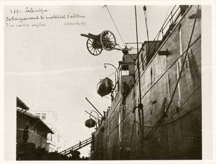 N02 | Αποβίβαση Αγγλικού πυροβόλου | Ναυτικό και ναύτες |  Συλ. Rog. Viollet - 23 Χ 18 εκ. - 11. 1913 |  -