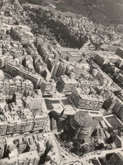 O-18 | Ροτόντα. Πανεπιστήμιο | Αεροφωτογράφηση Σύγχρονης Θεσσαλονίκης |  1984 - 40 Χ 30 εκ. |  Γιώργος Τσαουσάκης