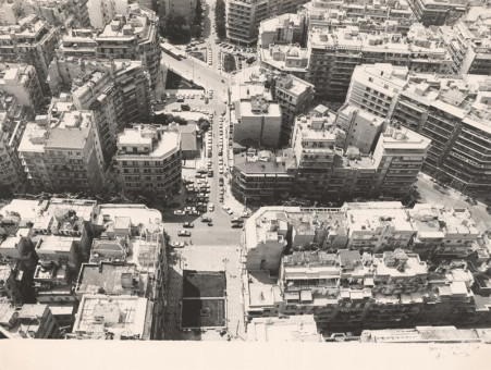 O-23 | Κέντρο της πόλης. Διαγώνιος | Αεροφωτογράφηση Σύγχρονης Θεσσαλονίκης |  1984 - 40 Χ 30 εκ. |  Γιώργος Τσαουσάκης