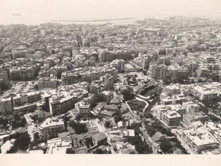 O-35 | Κέντρο της πόλης. Λιμάνι. | Αεροφωτογράφηση Σύγχρονης Θεσσαλονίκης |  1984 - 40 Χ 30 εκ. |  Γιώργος Τσαουσάκης