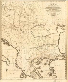  Χάρτης Βαλκανικής Χερσονήσου  |  Χάρτης Βαλκανικής Χερσονήσου | Χάρτες |  Λονδίνο, 1816, Λιθογραφία, 49,5 Χ 58,5 εκ, Χωρίς Αριθμό Καταλόγου Ζαχαράκη |  S.L. Neele