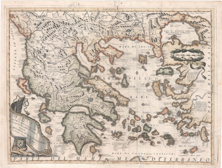    |   | Χάρτες |  Venetia, 1690 - 96, Χαλκογραφία, 60 Χ 45 εκ., Α.Κ.Ζ. 672 |  M.V. Coronelli