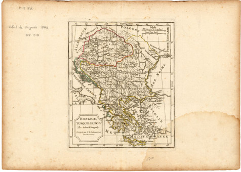 Χάρτης της Ουγγαρίας και της Ευρωπαικής Τουρκίας  | Χάρτης της Ουγγαρίας και της Ευρωπαικής Τουρκίας | Χάρτες |  Παρίσι, 1748, 24 Χ 20 εκ., Διορθωμένος από τον C. F. Delamarche και τους κληρονόμους, Α.Κ.Ζ. 1917 |  Robert de Vaugondy