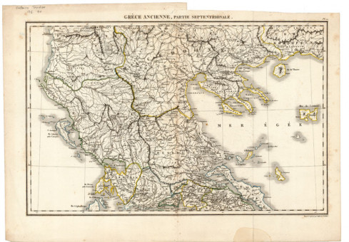 Χάρτης της Βόρειας Ελλάδας  | Χάρτης της Βόρειας Ελλάδας | Χάρτες |  Παρίσι, 1835, 44 Χ 29 εκ., Χωρίς Αριθμό Καταλόγου Ζαχαράκη |  Ambroise Tardien